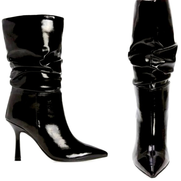 Jeffrey Campbell Shoes - Jeffrey Campbell Black Patent Leather Guillot Slouch Boots